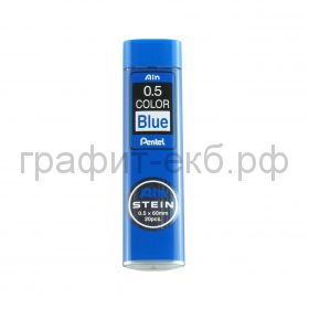 Грифели 0.5мм НВ Pentel Ain Stein 20шт. синий цвет  C275-BL