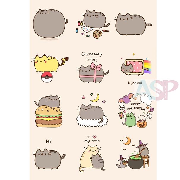 Стикеры Pusheen the cat