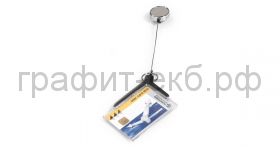 Бейдж 85х54 для пропуска с рулеткой CARD HOLDER DELUXE PRO Durable 8307-58