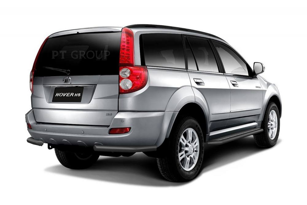 Защита заднего бампера угловая Ø63мм (ППК) Great Wall HOVER H5 с 2011