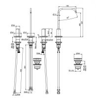 Fima carlo frattini So смеситель для раковины F3191A схема 1