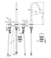 Fima carlo frattini So смеситель для раковины F3191C схема 1