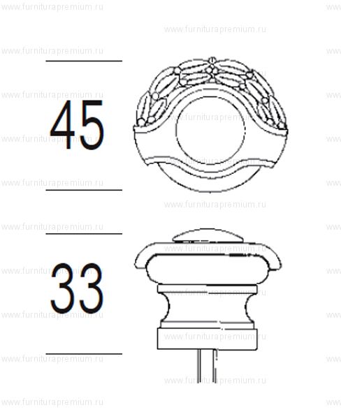 Дверной упор Salice Paolo Siena 301