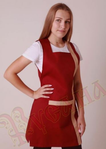 Фартук с отделкой для магазина