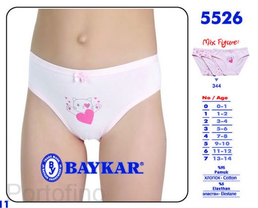 5526 Трусики для девочки Baykar