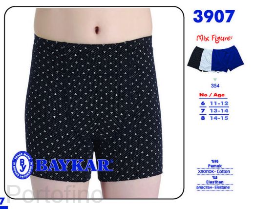 3907 Боксеры для мальчика Baykar