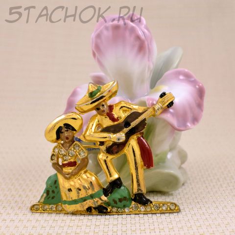 Брошь "Мексиканский дуэт" (США)