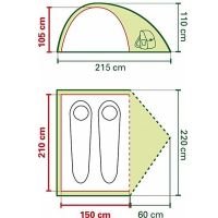 Палатка туристическая Coleman Crestline 2х местн фото 2