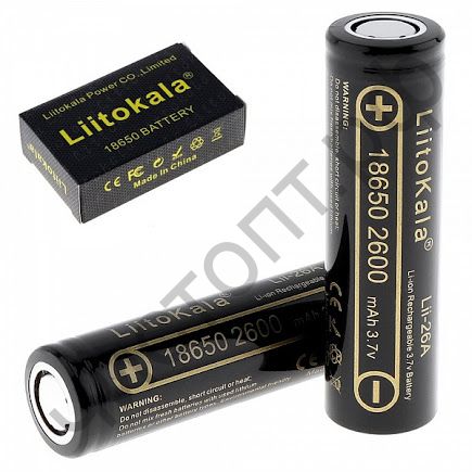 Аккум.LiitoKala 18650 (2600mA) BP-2