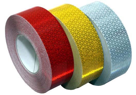 Светоотражающая лента для твердой поверхности (для борта). Белая.