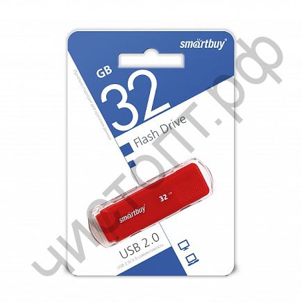 флэш-карта Smartbuy 32GB Dock Red