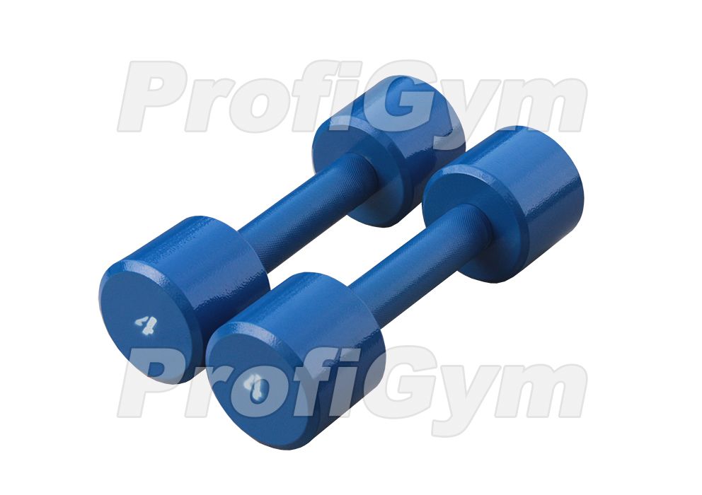 ГНП-4 Гантель «ProfiGym» неразборная с полимерным покрытием, 4 кг