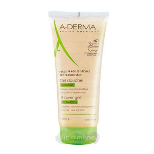 A-Derma Essential Питательный гель для очищения тела, 200 мл