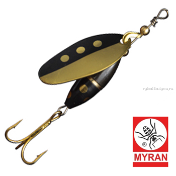 Блесна вертушка Myran Panter Harr 10гр / цвет: Guld 6583-HA-G