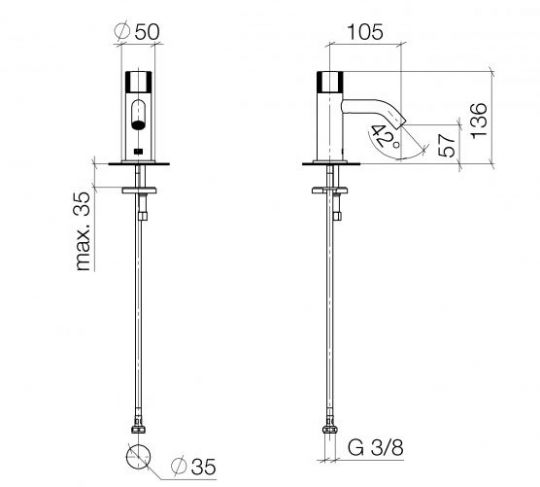 Dornbracht Meta кран для раковины 17500660 ФОТО