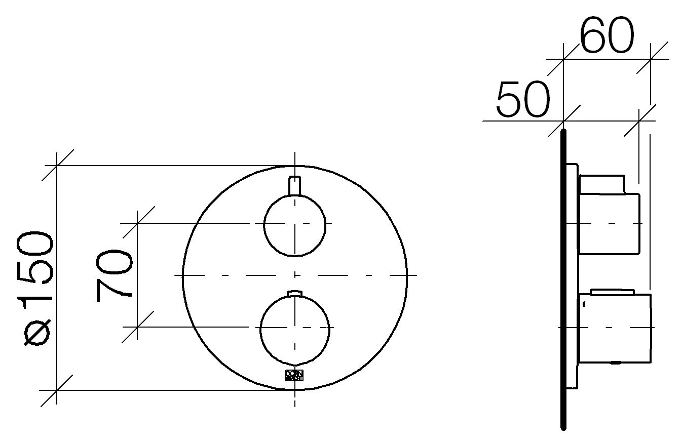 Dornbracht Vaia смеситель для душа 36425970 схема 1