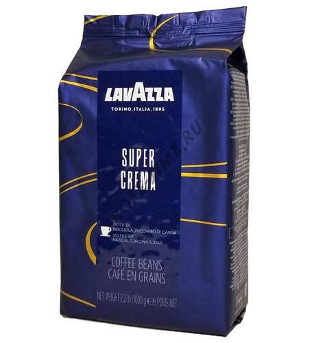 Кофе в зернах Lavazza Super Crema, 1 кг