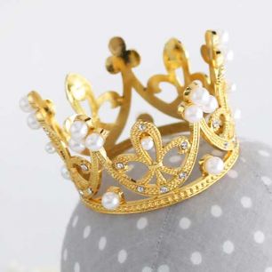 Аксессуар для куклы - Корона Золото 6 см