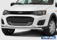 Защита переднего бампера d42 Lada Kalina Cross 2014-