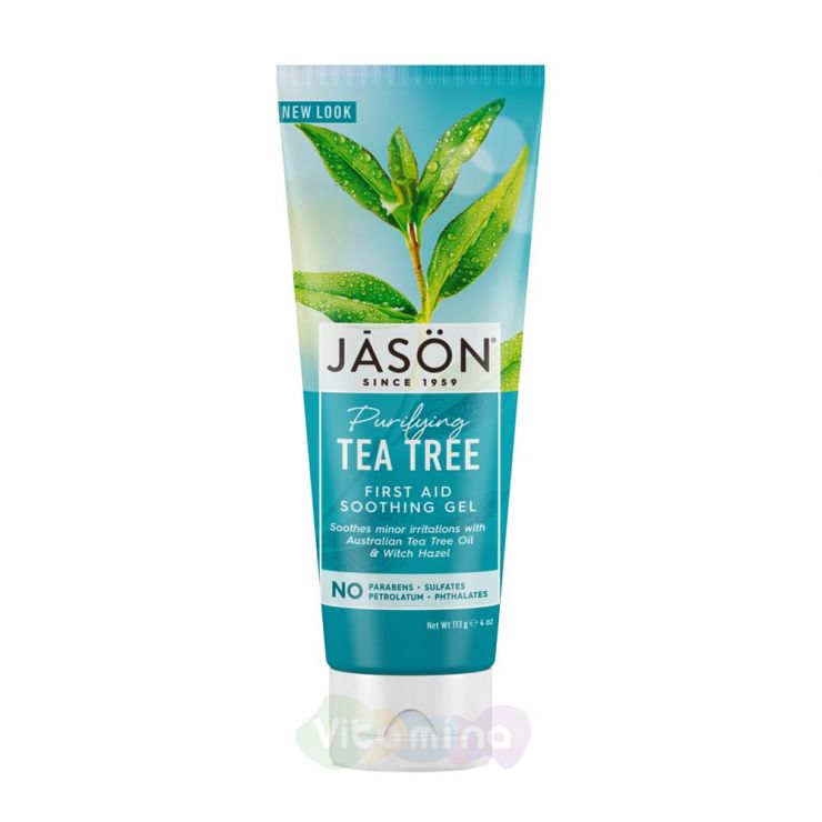 Jason Очищающий гель «Чайное дерево» Purifiying Tea Tree First Aid Soothing Gel, 113 г