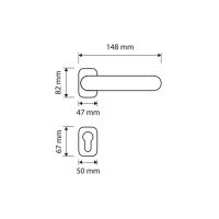 Ручка Linea Cali  Zaara 1535  RO 015. схема