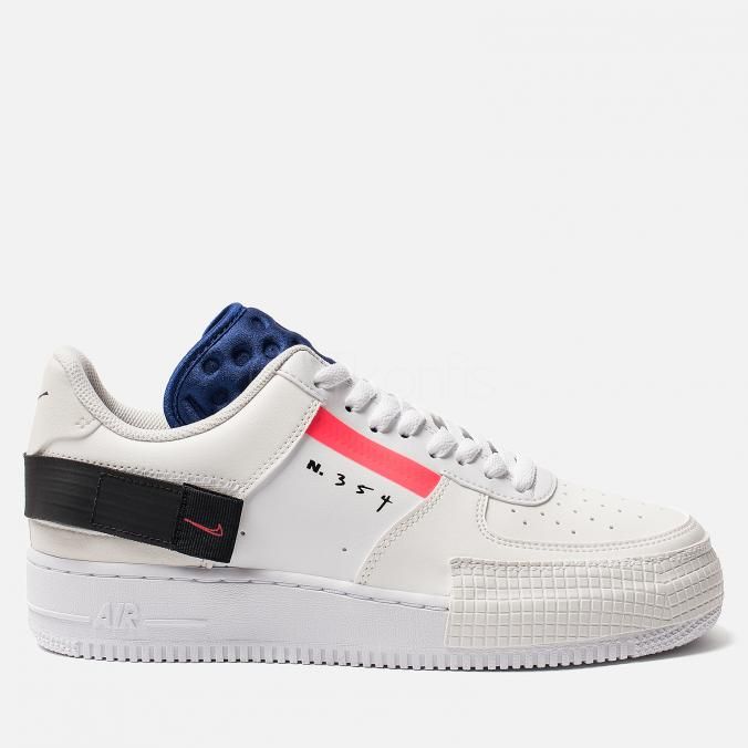 Nike Air Force 1 Low Type Summit White/Red Orbit-White-Black