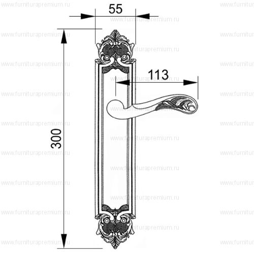 Ручка на планке Mestre 0A3860