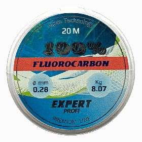 Леска 0,25 мм 20 м флюорокарбон Expert Profi Fluorocarbon 100%