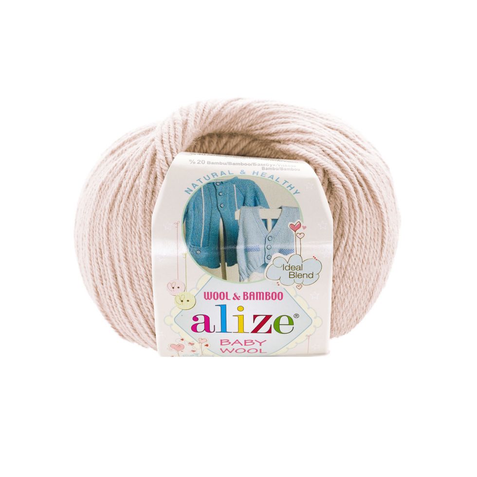 BABY WOOL (ALIZE) 382-пудра