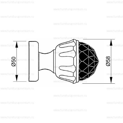 Комплект кноб Mestre 0P6045.N