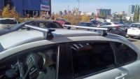 Багажник на интегрированные рейлинги Lada XRay Cross, Евродеталь, крыловидные дуги