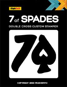 Штамп для Double Cross "7 пики" 7 OF SPADES