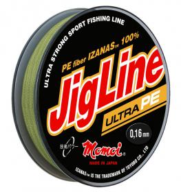 Плетеная леска для спиннинга Momoi JigLine Ultra PE 150 м 0,12 мм 9 кг зелёная