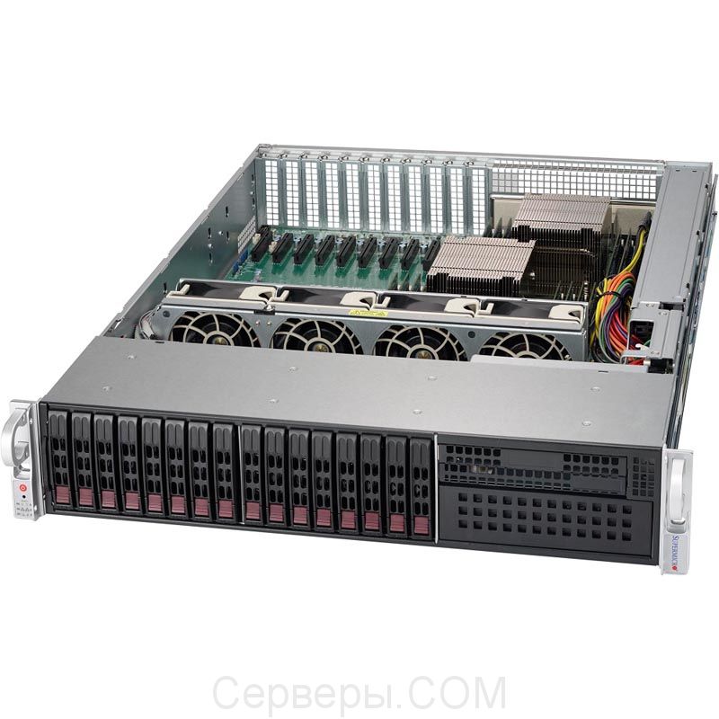 Серверная платформа Supermicro SuperServer 2028R-TXR 2U 2xLGA 2011v3 16x2.5", SYS-2028R-TXR