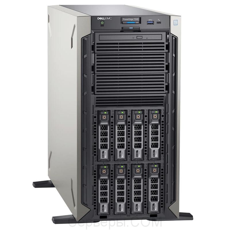 Сервер Dell PowerEdge T340 3.5" Tower, 210-AQSN/003