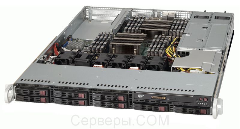 Корпус Supermicro SuperChassis 113TQ-R700WB Rack 700Вт Чёрный 1U, CSE-113TQ-R700WB