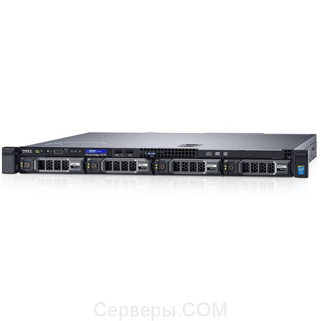 Сервер Dell PowerEdge R230 3.5" Rack 1U, R230-AEXB-639