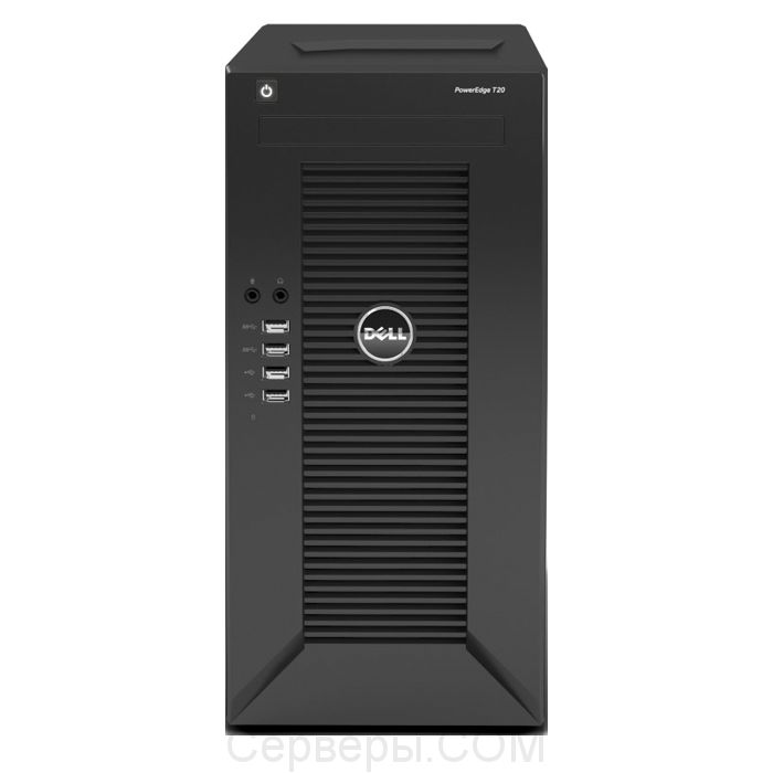 Сервер Dell PowerEdge T20 3.5" Tower, 210-ACCE-102T