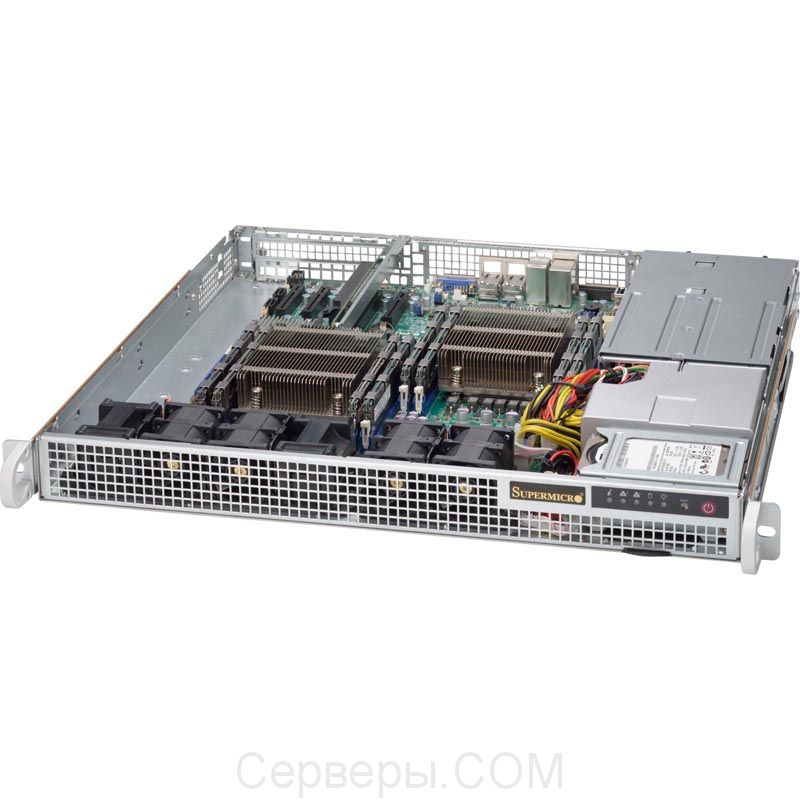 Серверная платформа Supermicro SuperServer 6018R-MD 1U 2xLGA 2011v3 2x2.5", SYS-6018R-MD