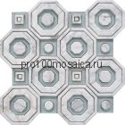 RAVENNA WATERJET Мозаика  мрамор и стекло 287*287*10 мм