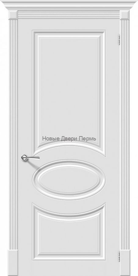 Скинни-20 Whitey  Дверь межкомнатная крашенная (Эмаль)