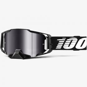 100% Armega Black Mirror Silver Flash Lens, очки