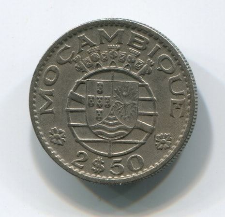2,5 эскудо 1965 года Португальский Мозамбик