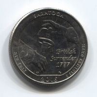 1/4 доллара 2015 года США Сарагота - национальный исторический парк