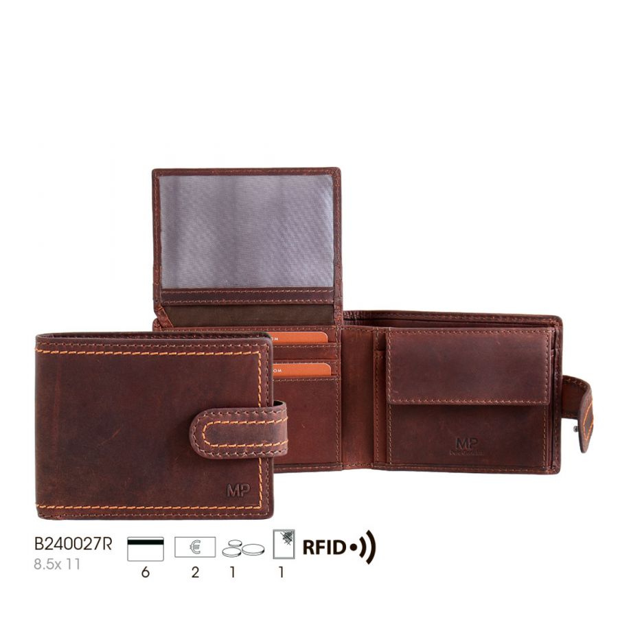 Портмоне с RFID защитой MP-BUDAPESTE B240027 R Cast/Camel