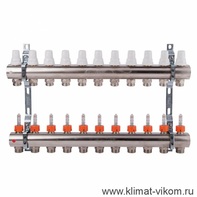 Коллектор с расходомерами ICMA  1"/3/4" (10)