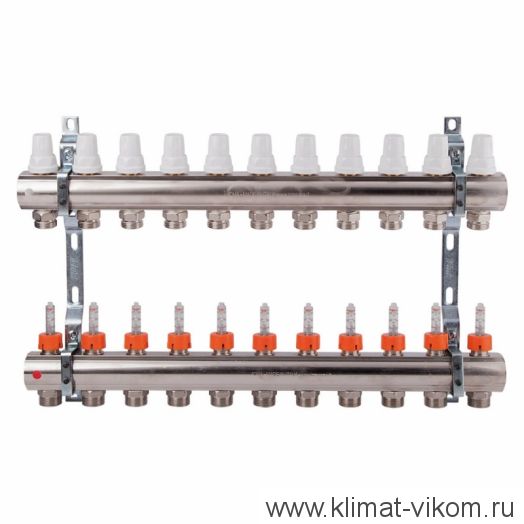 Коллектор с расходомерами ICMA  1"/3/4" (10)