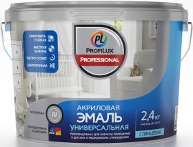 Эмаль Акриловая ProfiLux Professional Универсальная Глянцевая 2.4кг