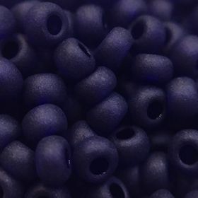 Бисер чешский 30110 прозрачный темно-синий матовый Preciosa 1 сорт купить оптом