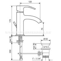 схема смесителя Emmevi Niagara 74003NEO